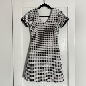 Armani Exchange Navy and White Mini Dress